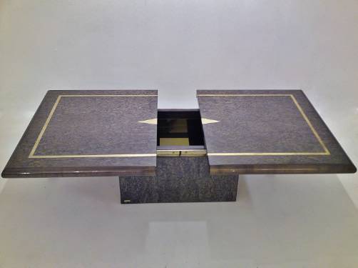 Eric Maville vintage extending coffee table/bar, 1970`s ca, French